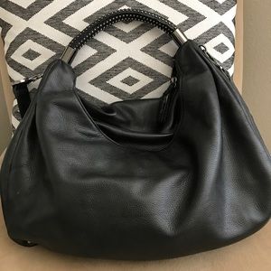 Kenneth Cole black genuine leather bag